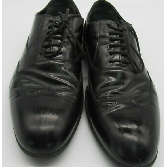 Harrys Of London Men\'s Black Patent Leather Derby Dress Shoe sz 6 main image 9